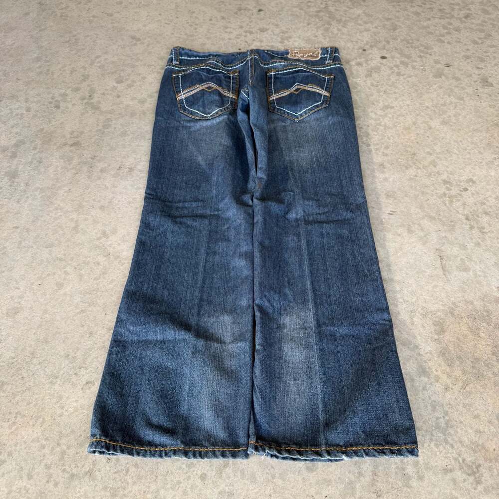 Vintage Y2K Royal Premium EmbroideredDark Wash Bootcut Jeans